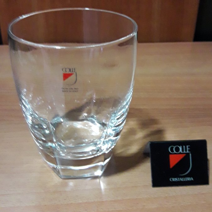 Bicchiere Basso di Colle Cristalleria con base esagonale