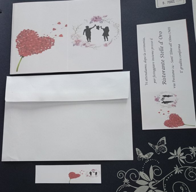 Partecipazioni Matrimonio - Partecipazione Sposi con bimbo/a stampata