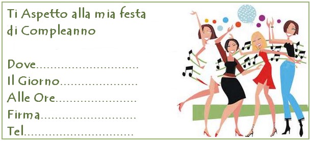 Invito 18° Compleanno - Ragazze in festa