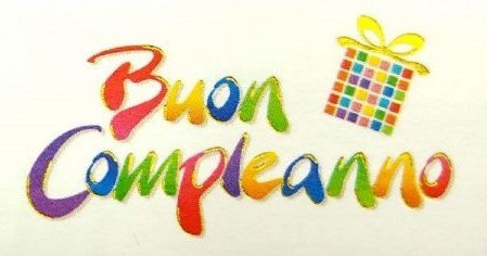Bigliettino Compleanno - Colori vari