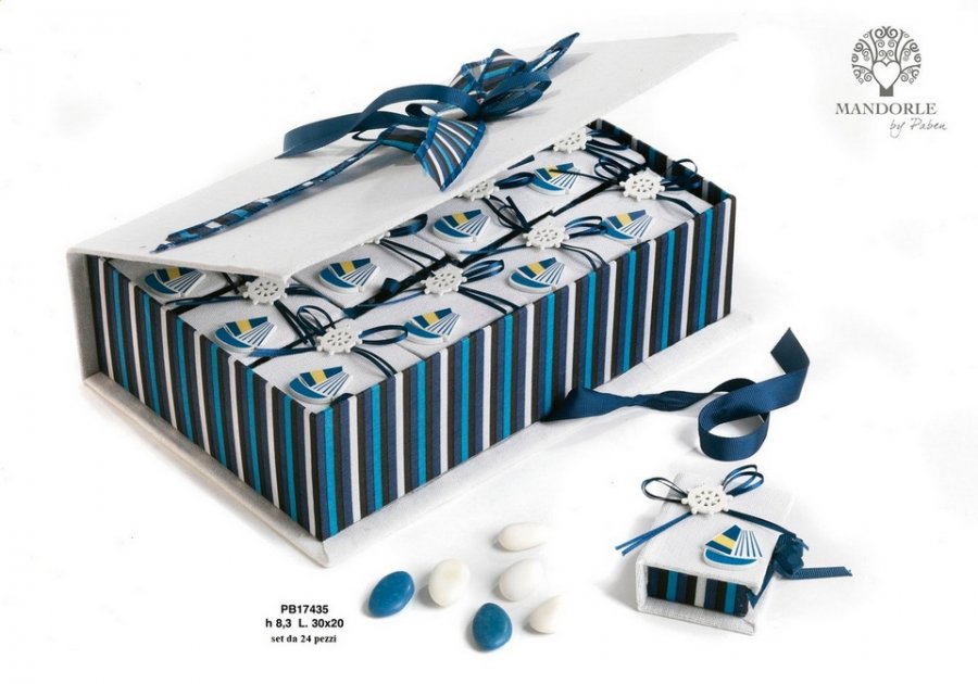 Set raccoglitore + 24 astucci soggetti marini