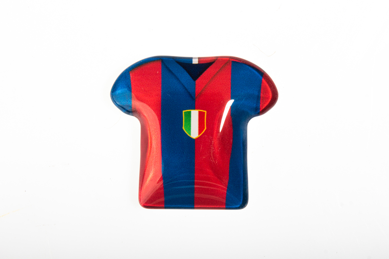 Bomboniere Compleanno Bologna - Maglia rossoblu magnete