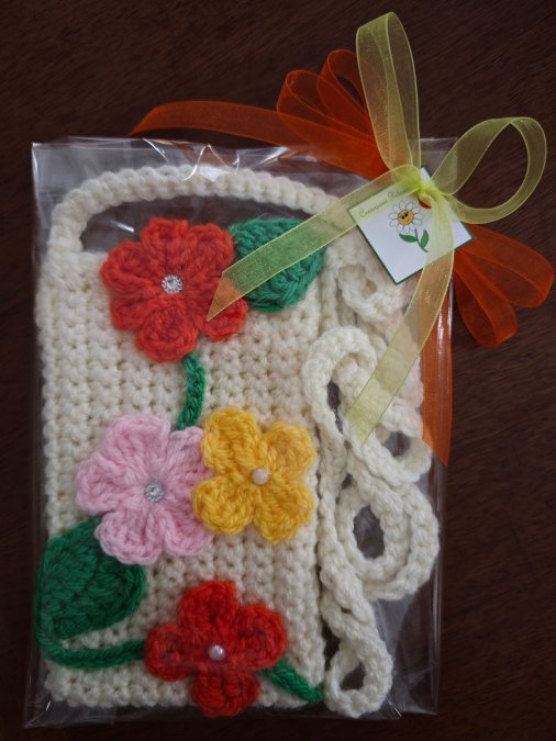Portacellulare floreale - Made in Italy