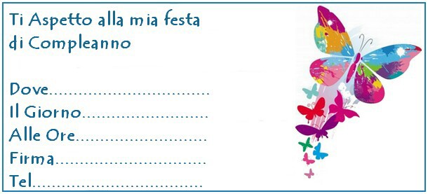 Invito 18° Compleanno - Farfalle