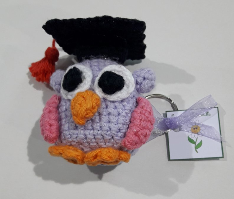 Yosoo Portachiavi A Forma Di Gufo Con Strass E Cristalli, Ciondolo Per Borsa E Idea Regalo (Modello Tacco Alto)