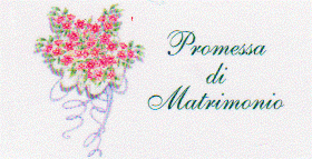 Bigliettino Promessa di Matrimonio Floreale