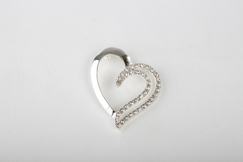 Bomboniere Nozze d'Argento Firenze - Cuore doppio silver