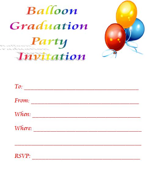 Invito Laurea - Balloon