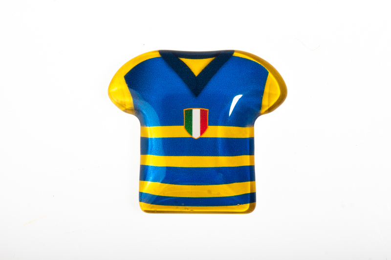 Bomboniere Compleanno Parma - Maglia gialloblu magnete