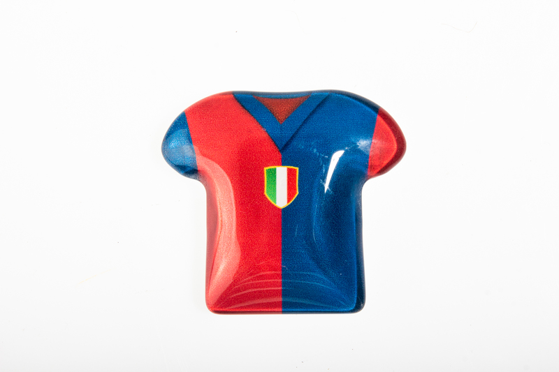 Bomboniere Compleanno Genoa - Maglia rossoblu magnete