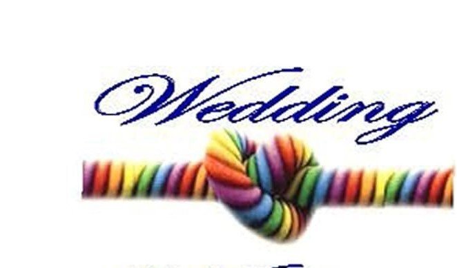 Bigliettino Unioni Arcobaleno Wedding